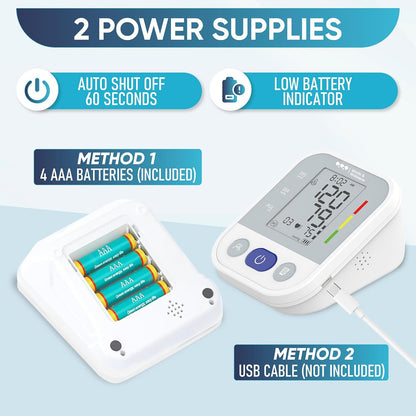 The Classic™ - Blood Pressure Monitor - Auto Cuff Inflate, No Tech Required - Blood Pressure Monitor