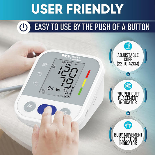 The Classic™ - Blood Pressure Monitor - Auto Cuff Inflate, No Tech Required - Blood Pressure Monitor